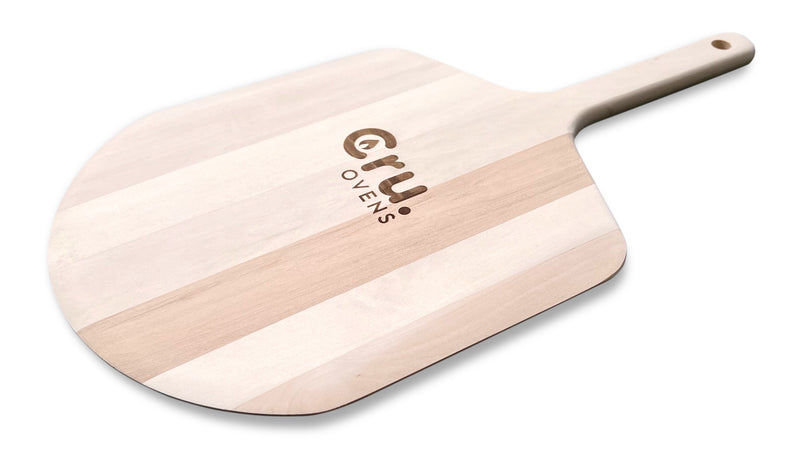 cru ovens pizza peel shovel angled