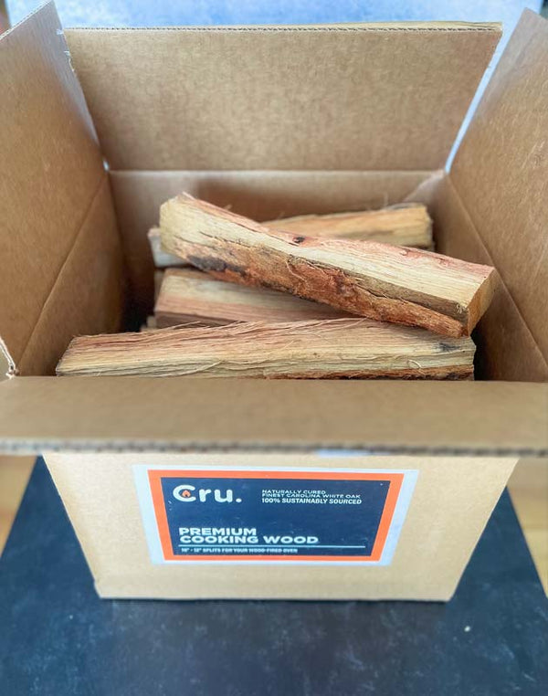Cru Premium Carolina White Oak Cooking Wood opened box